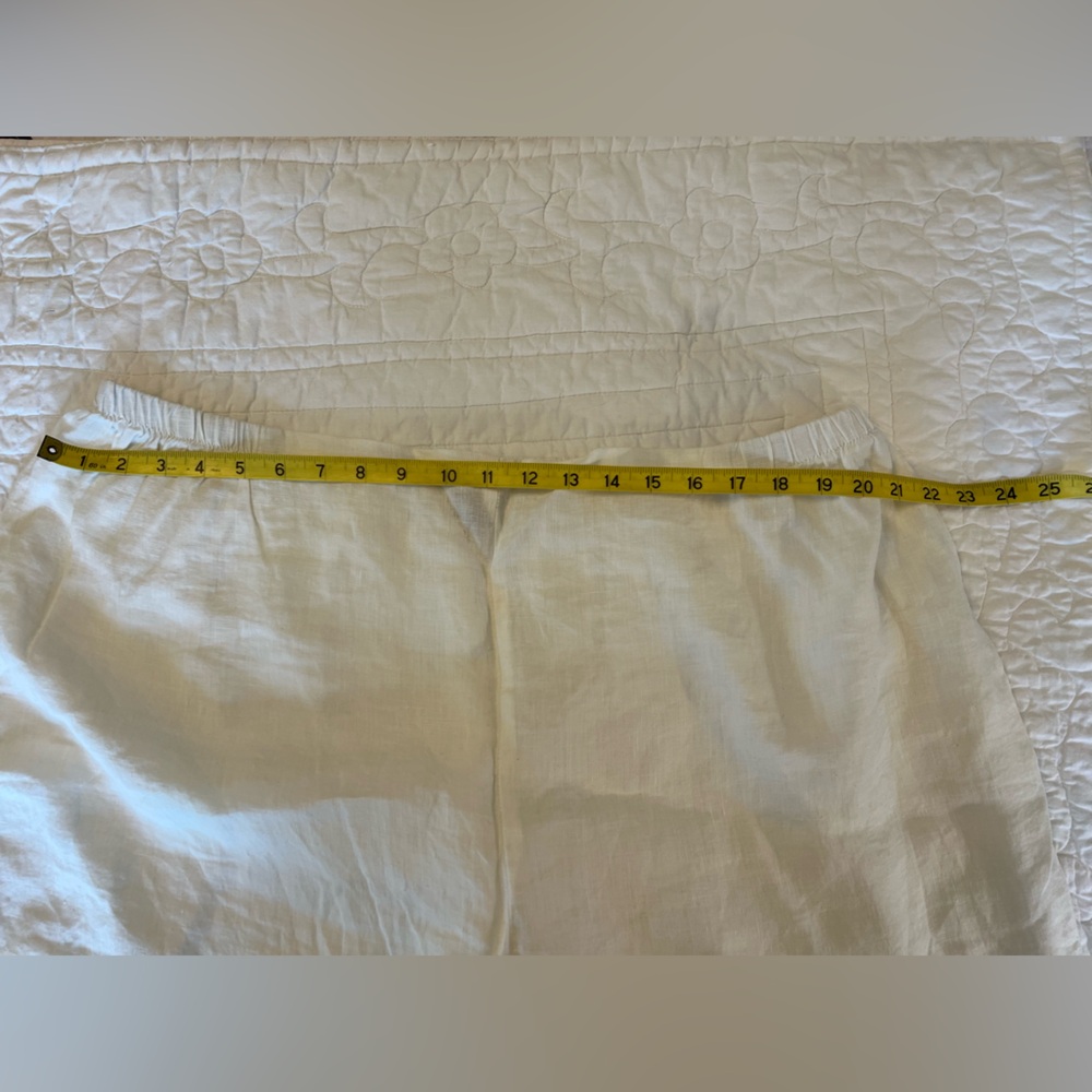 Flax Cream Wide Leg Pants